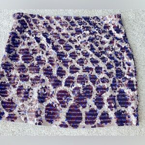 Express Sequin Mini Skirt Size XS